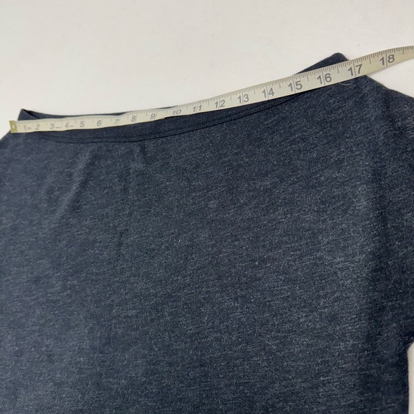 James Peres Women’s Vintage Terry Pullover Sweatshirt Dark Gray Boat Neck Size 2 - Picture 8 of 11